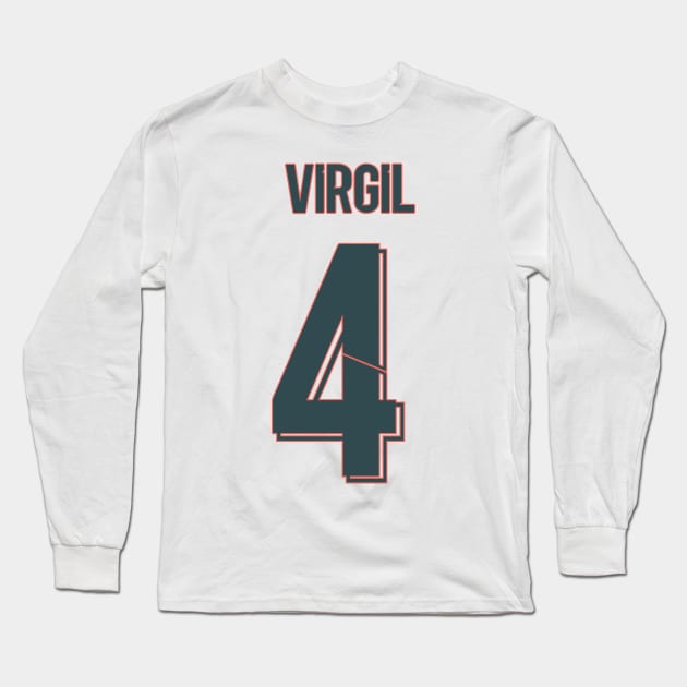 Virgil Van Dijk Liverpool jersey 21/22 Long Sleeve T-Shirt by Alimator